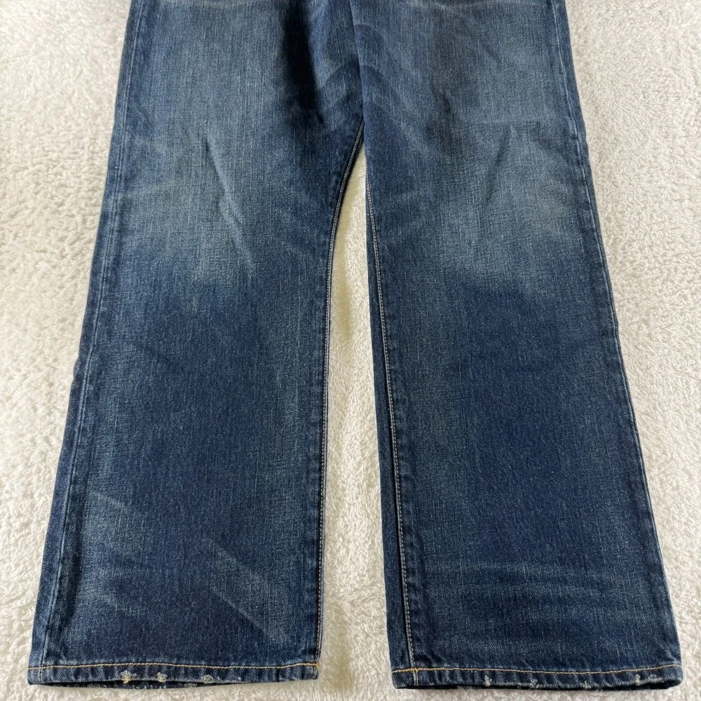 Polo Ralph Lauren Mens‎ Dark Blue Hampton Relaxed Straight Leg Denim Jeans 38x30